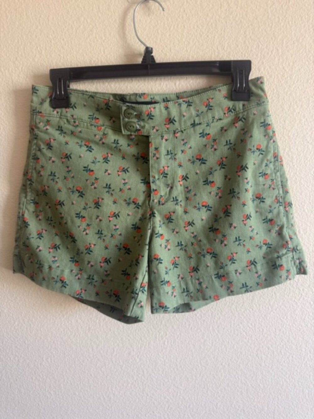 Anthropologie Sanctuary Odyssey Floral Shorts Green